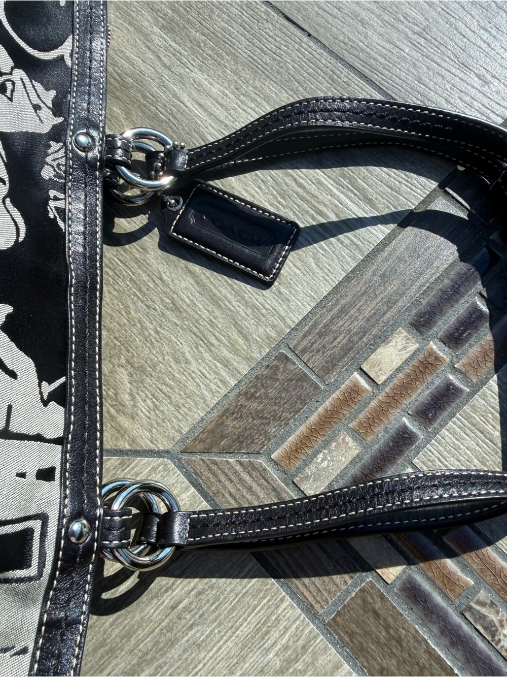 EUC Vintage Coach Horse and Carriage Tote Bag Heritage Collection - Picture 6 of 8